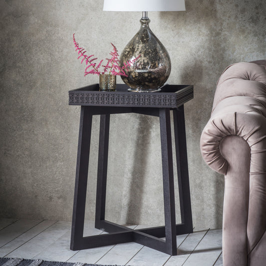 Boho Boutique Bedside Table – Black Mango – Bedside Table (view 2)