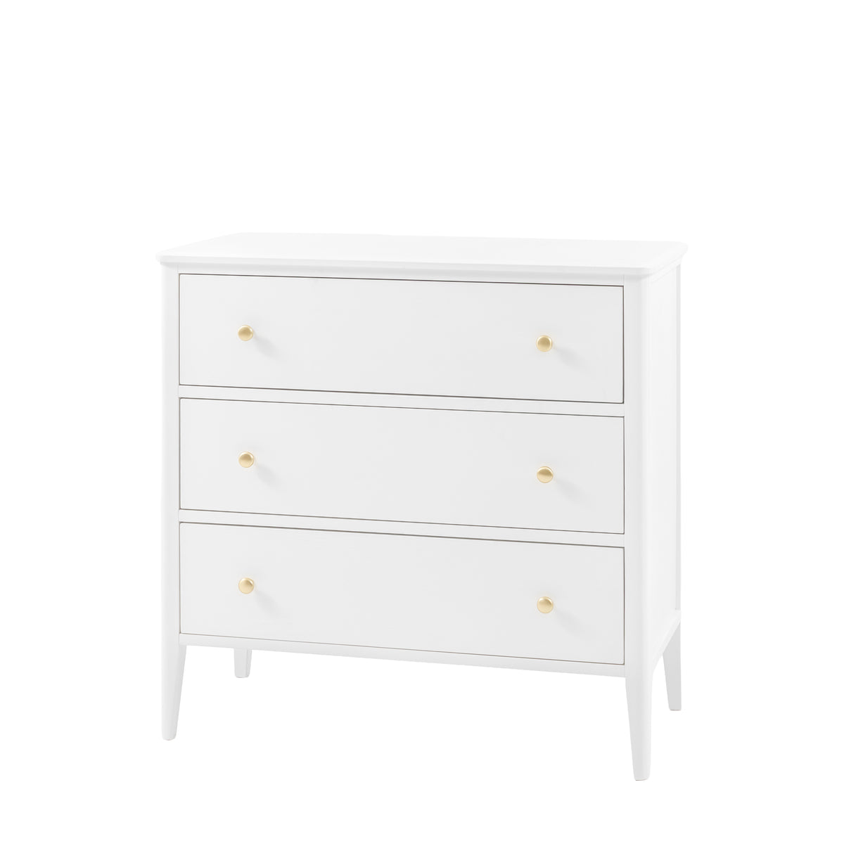 Acton 3 Drawer Chest White – White MDF – 3 Drawers (view 5)