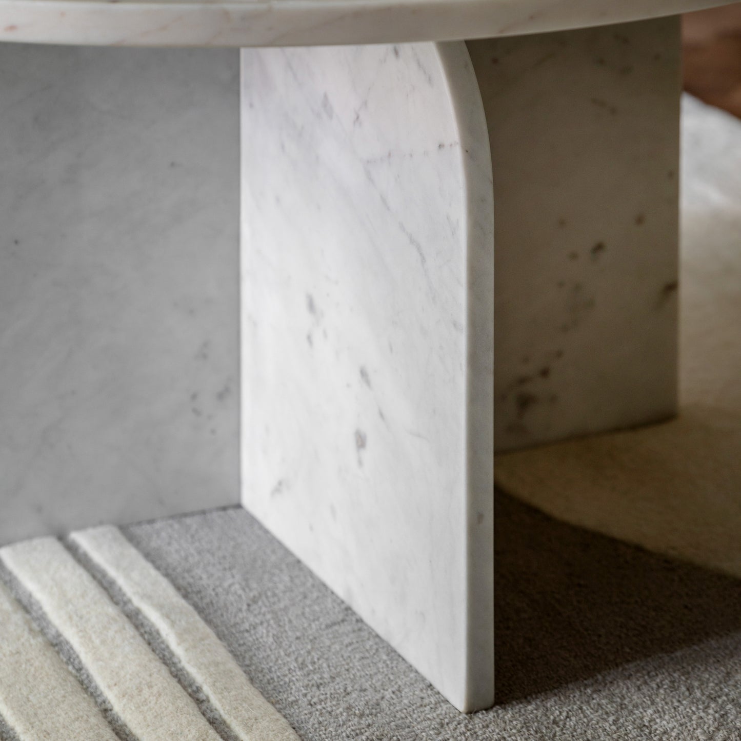 Amalfi Round Marble Coffee Table