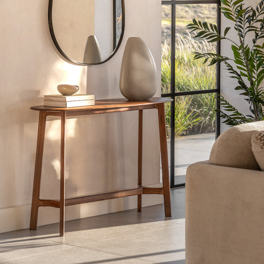 Madrid Console Table Walnut – Dark Wood