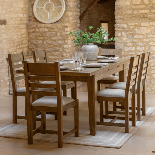 Hardwick Ext Dining Table 1600/2100x900x790mm – Light Wood