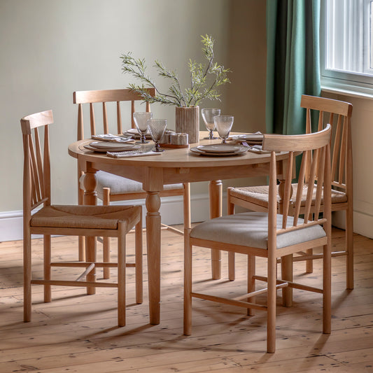 Eton Round Ext Dning Table Natural – Natural