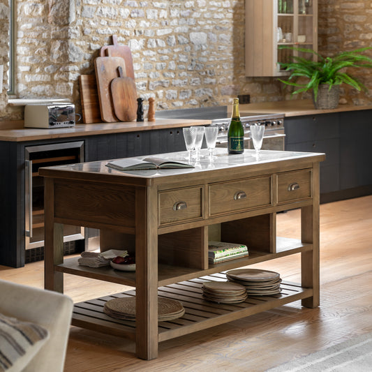 Hardwick Kitchen Island – Light Wood