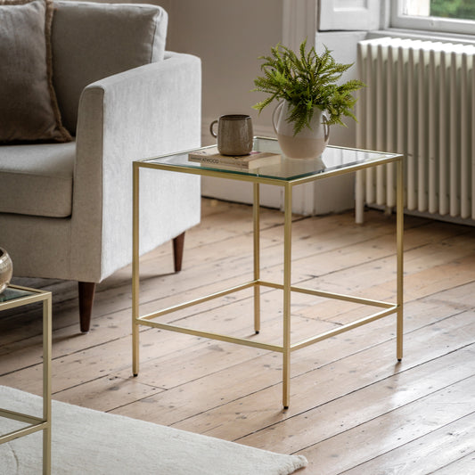 Rothbury Side Table Champagne – Champagne