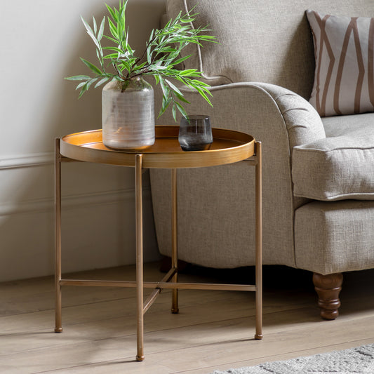 Lenox Tray Table – Bronze