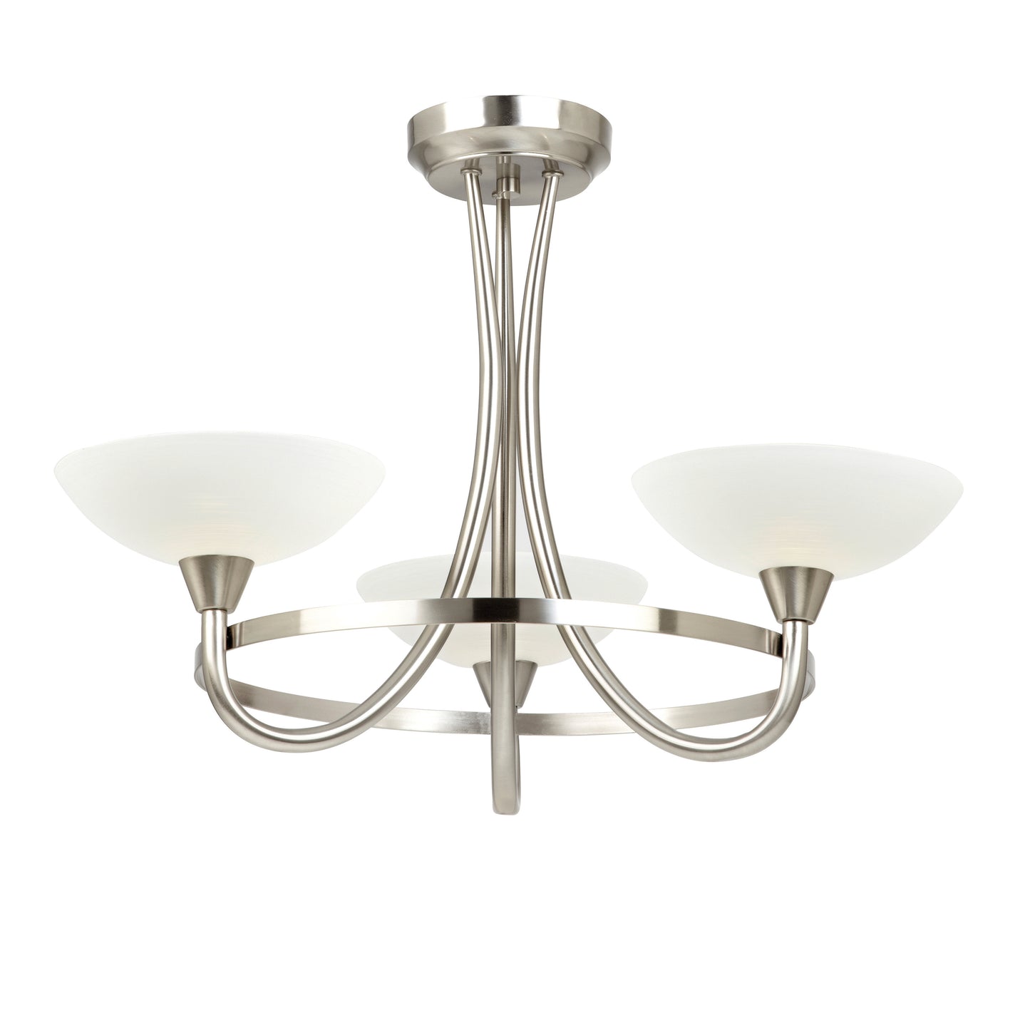 Cagney 3 Ceiling Lamp Satin Chrome – Chrome