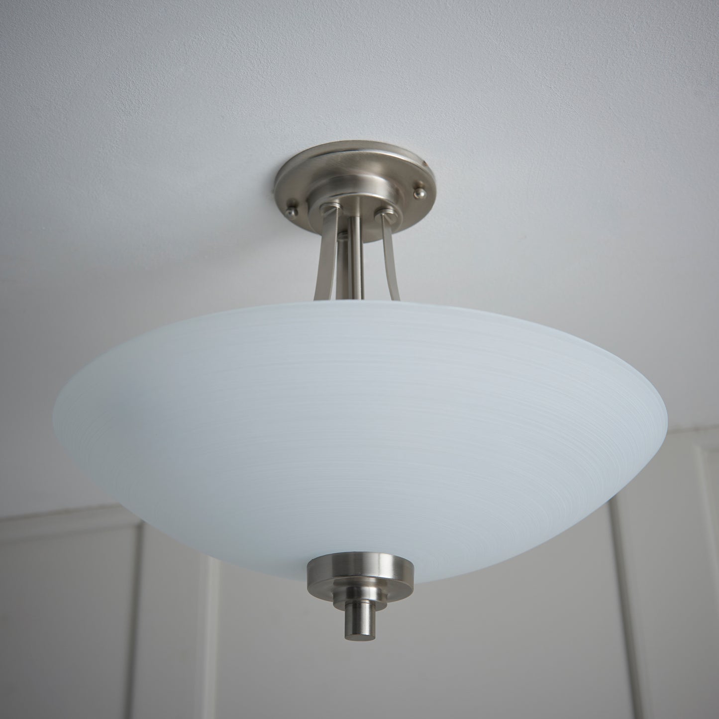 Welles Ceiling Lamp Satin Chrome – Chrome