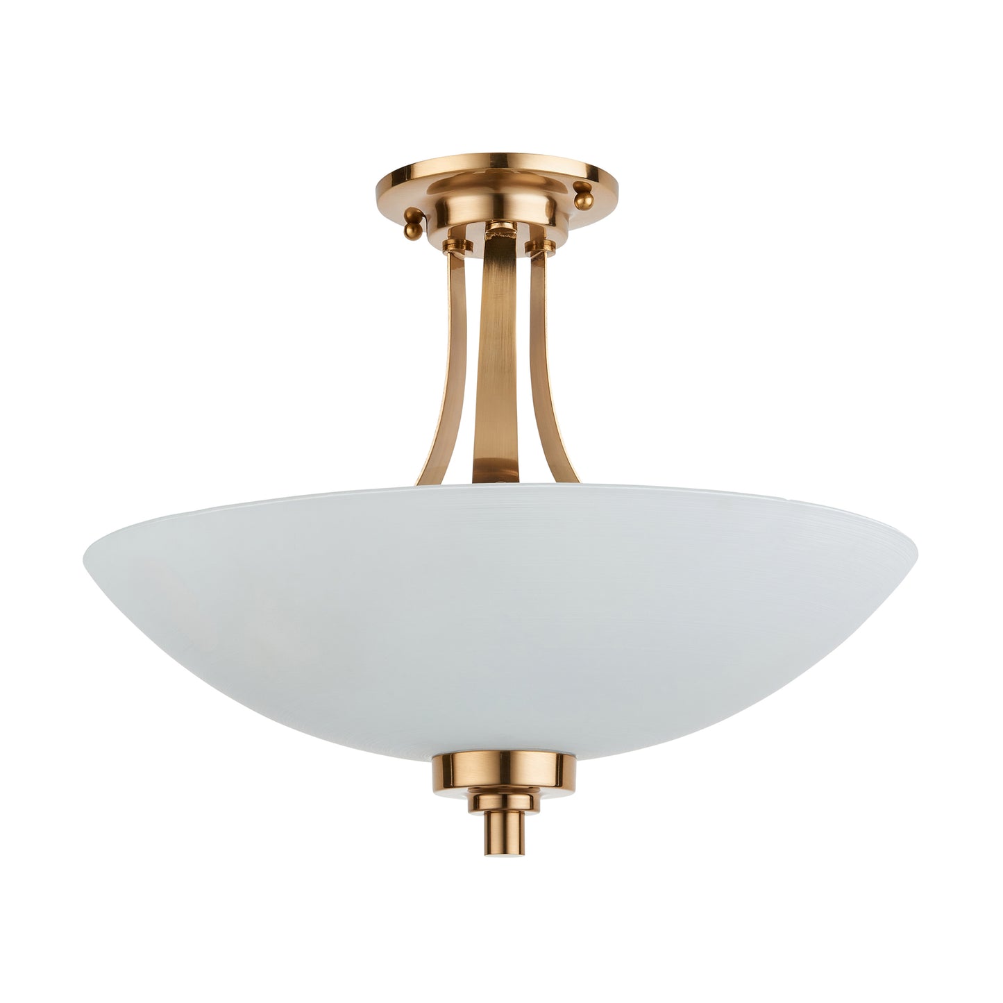 Welles 3 Ceiling Light Brushed Aged Brass – Brass