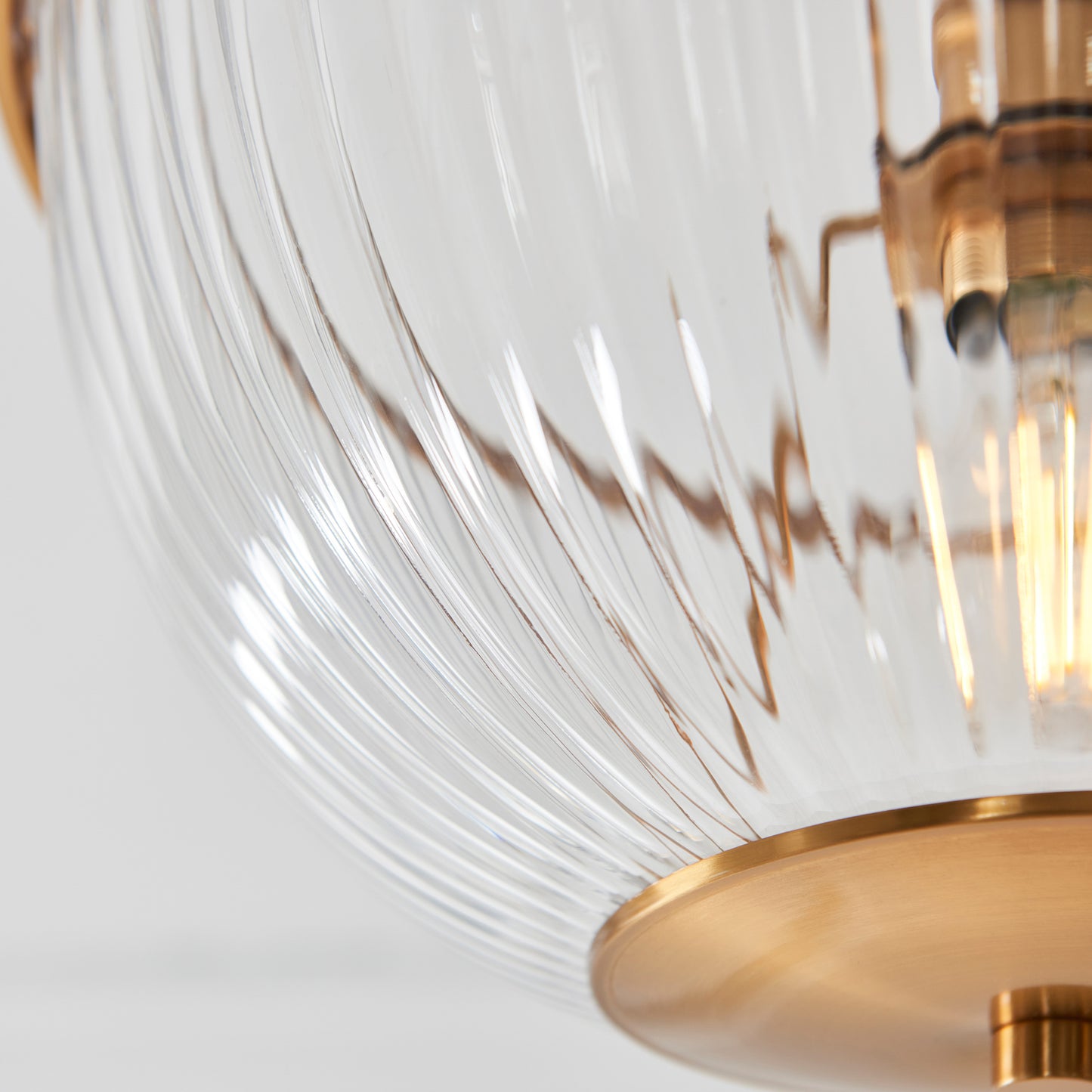 Somerset Bowl Ceiling Light Vintage Brass – Brass