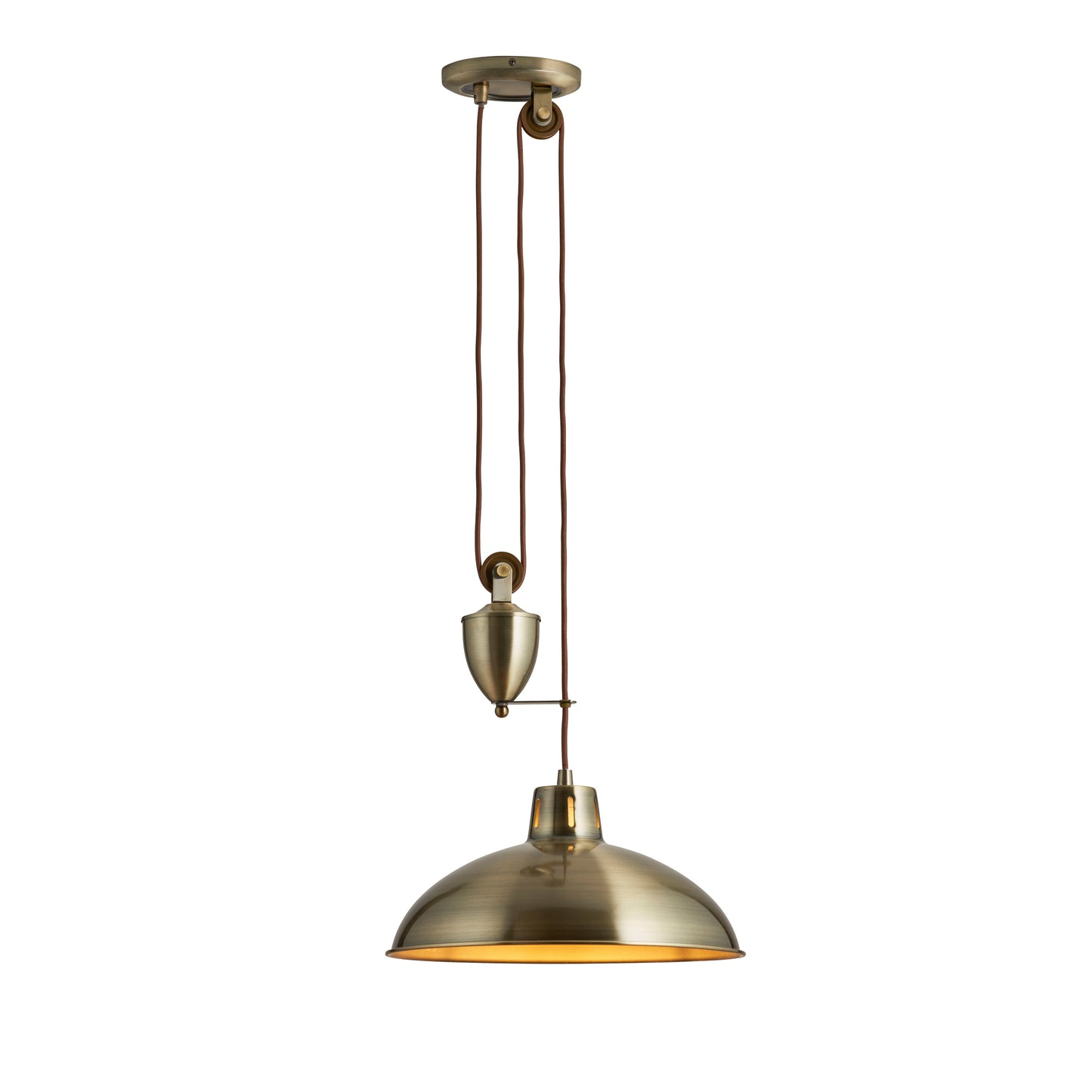 Polka Pendant Light Antique Brass – Brass