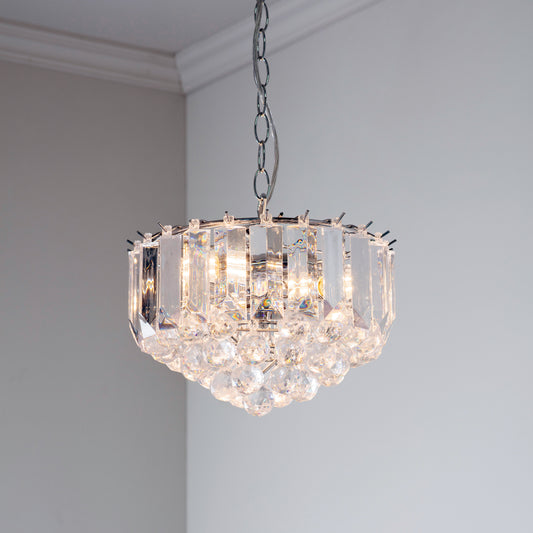 Fargo 3 Pendant Light Chrome 305mm – Chrome