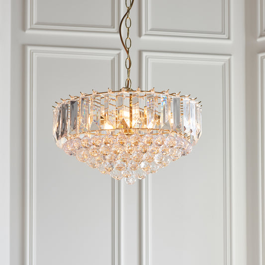 Fargo 3 Pendant Light Chrome 380mm – Chrome