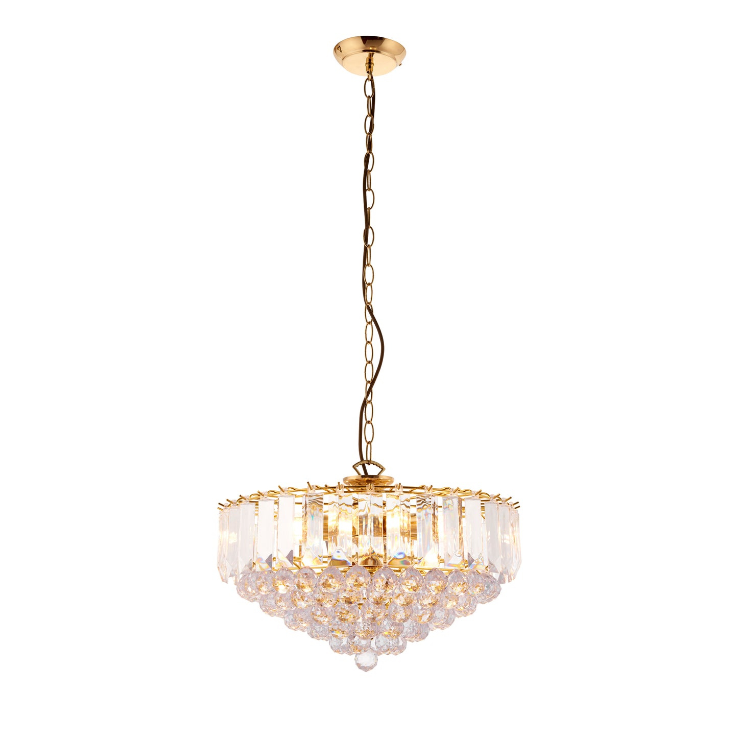 Fargo 3 Pendant Light Chrome 380mm – Chrome