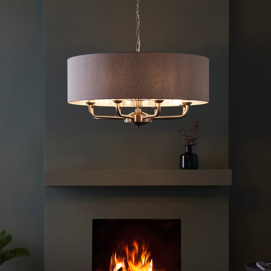 Highclere 8 Pendant Light Chrome – Chrome