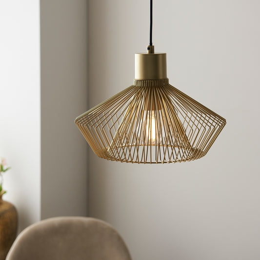 Kimberley Pendant Light Metalic Gold – Gold