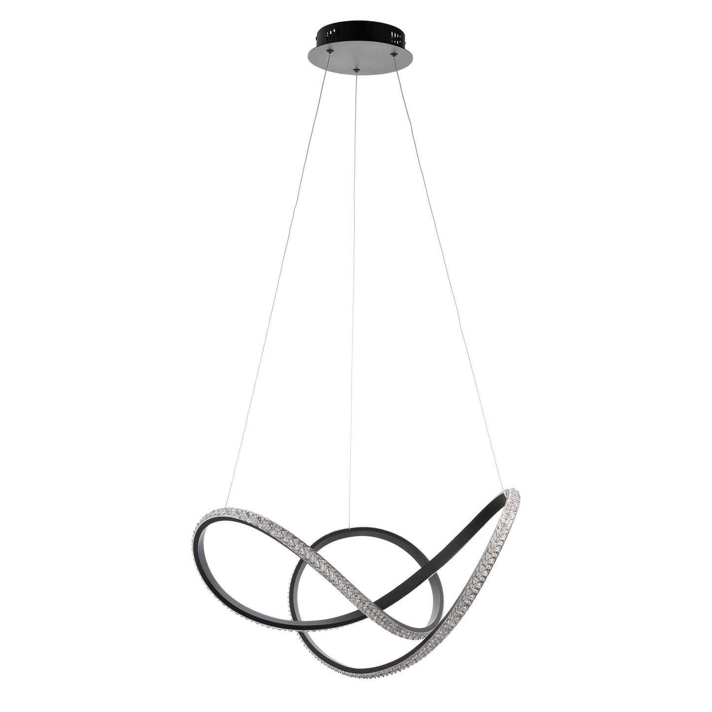 Francisca 1 Pendant Light Textured Black – Black