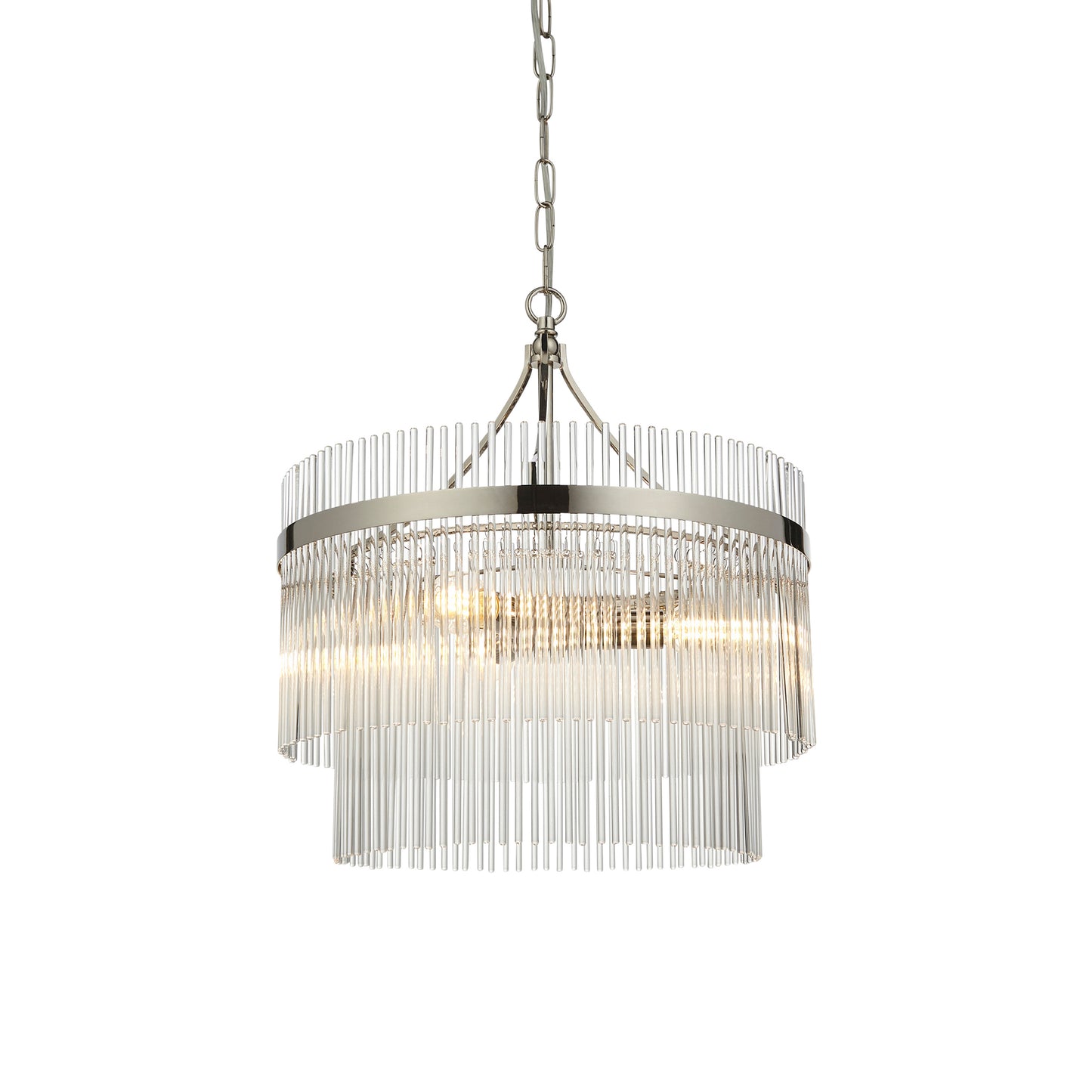 Marietta 3 Pendant Light Bright Nickel – Nickel