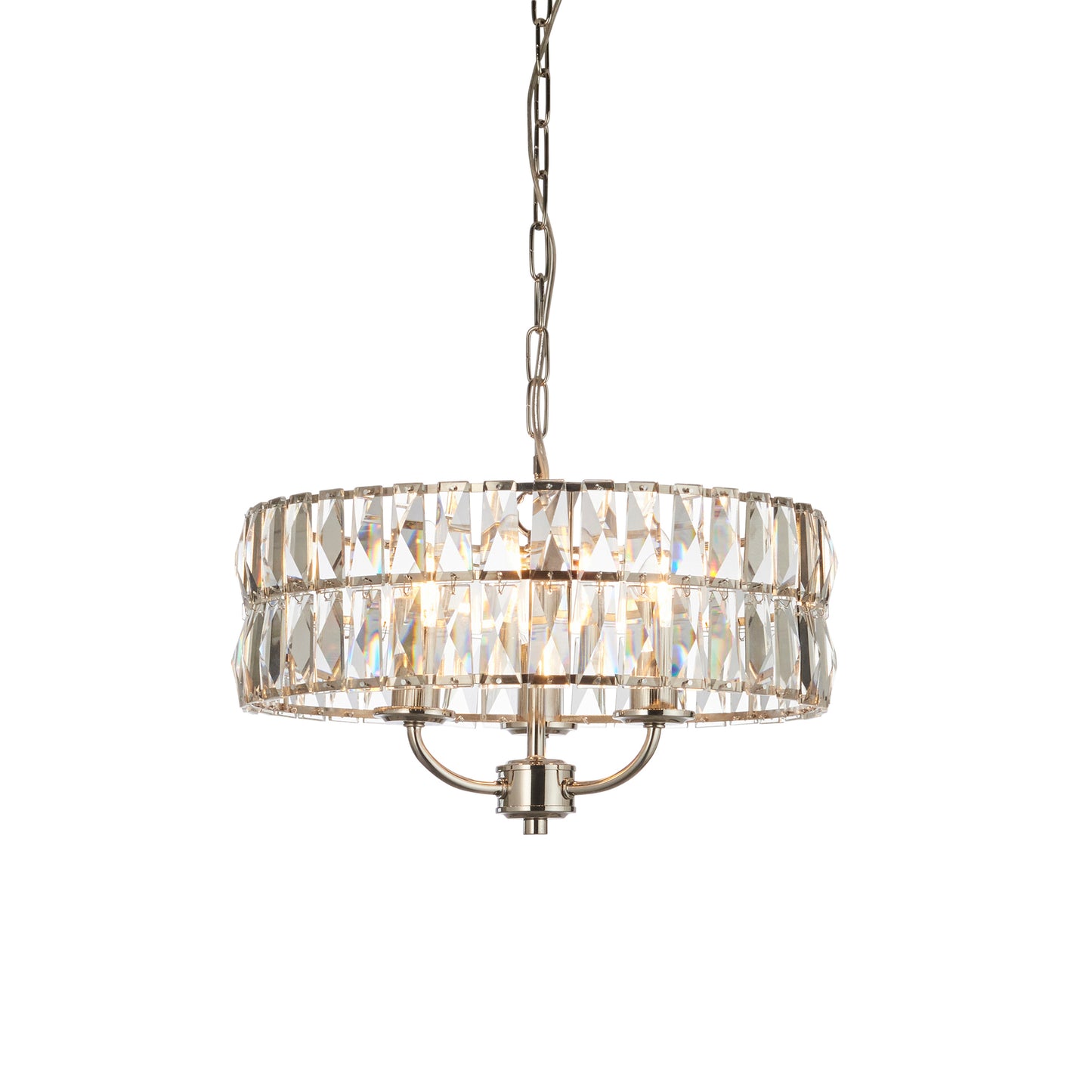 Clifton 3 Pendant Light Bright Nickel – Nickel