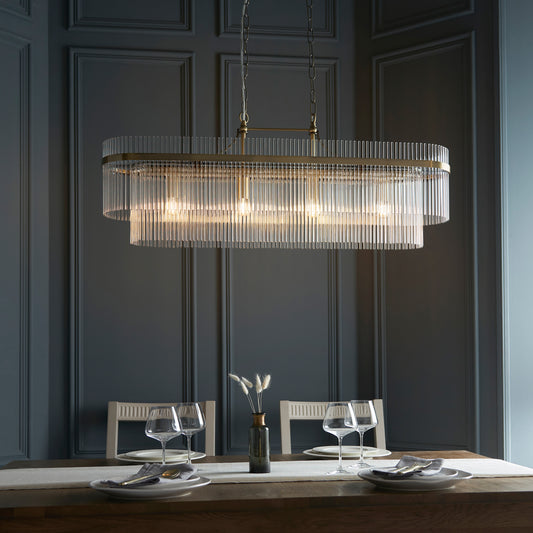 Marietta 4 Pendant Light Antique Brass – Brass