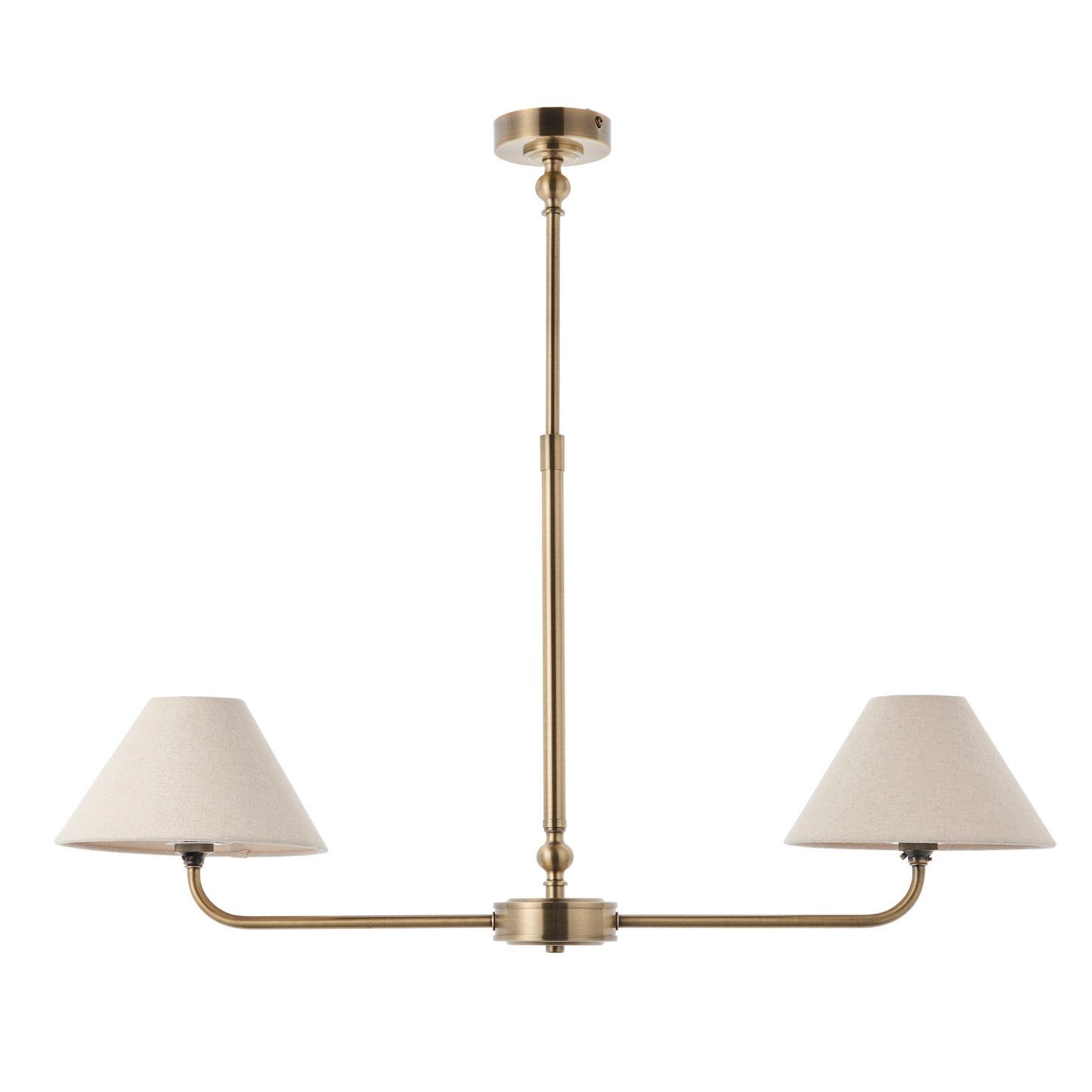 Lille 2 Pendant Light Antique Brass – Brass