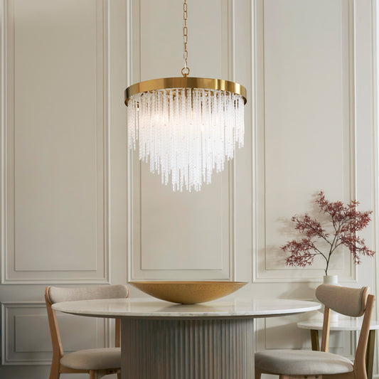Anistoria 5 Pendant Light Brushed Aged Brass – Brass