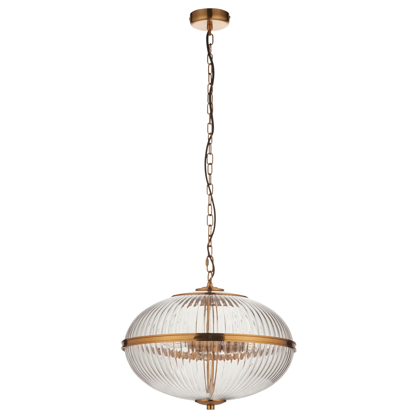 Somerset 3 Pendant Light Vintage Brass – Brass