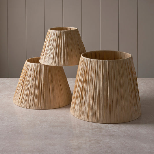 Raffia Tapered Shade Natural 260x230x320mm – Natural