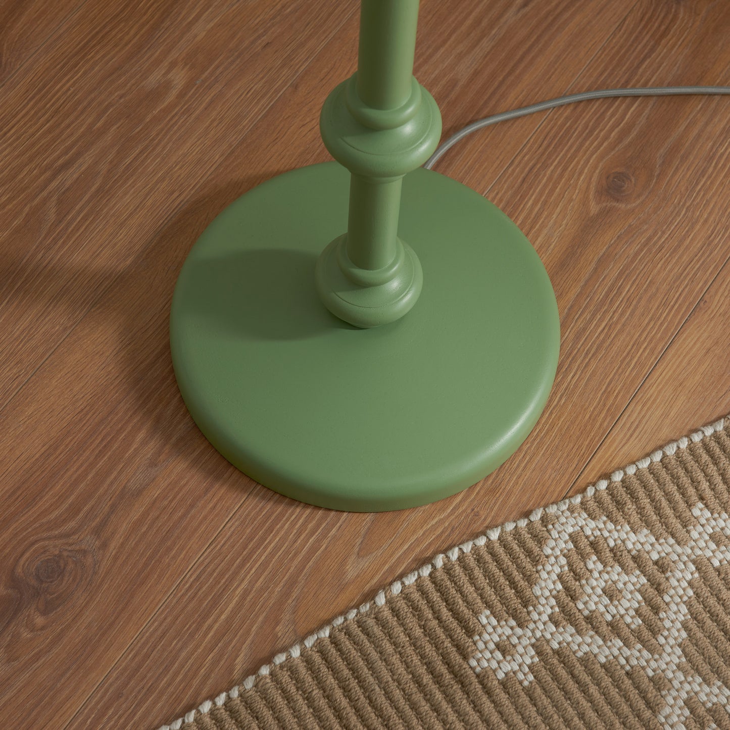 Carnaby Floor Lamp Base Satin Cotswold Green – Green