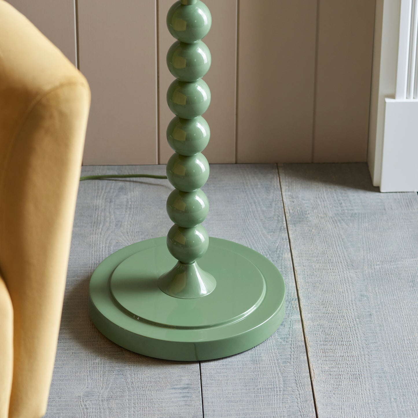 Higgledy Floor Lamp Base Gloss Cotswold Green – Green