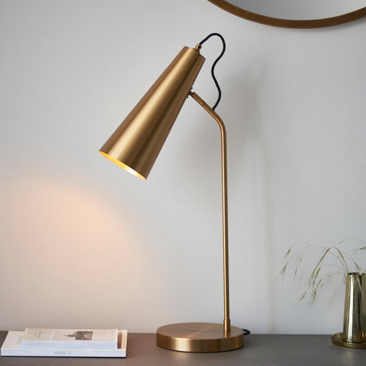 Karna 1 Table Lamp Antique Brass – Brass
