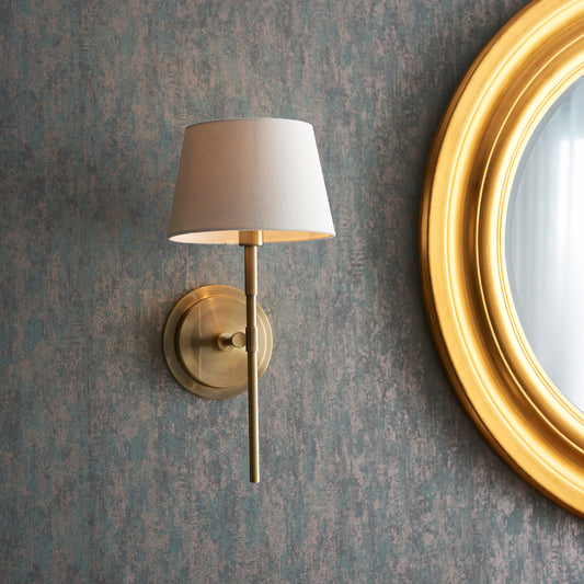 Rennes 1 Wall Light Antique Brass – Brass