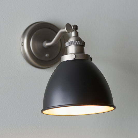 Franklin 1 Wall Light Pewter – Pewter
