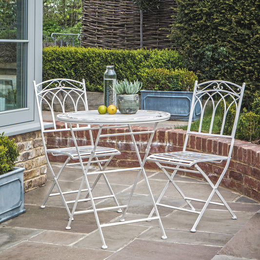 Burano Outdoor Bistro Set Gatehouse – White