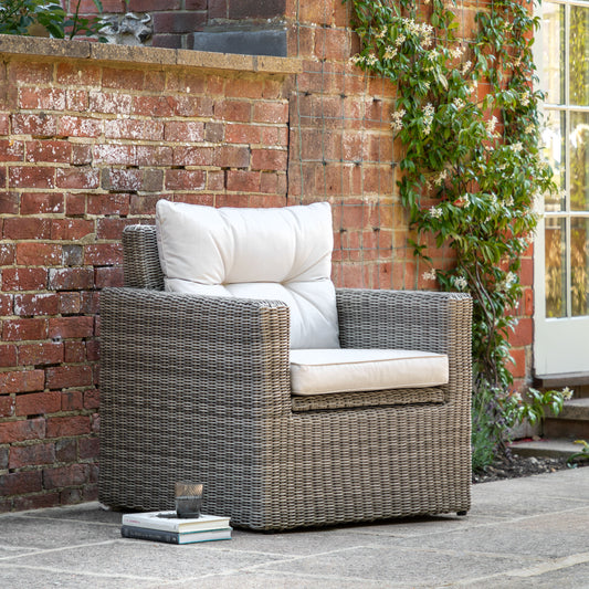 Porto Storage Armchair – Grey