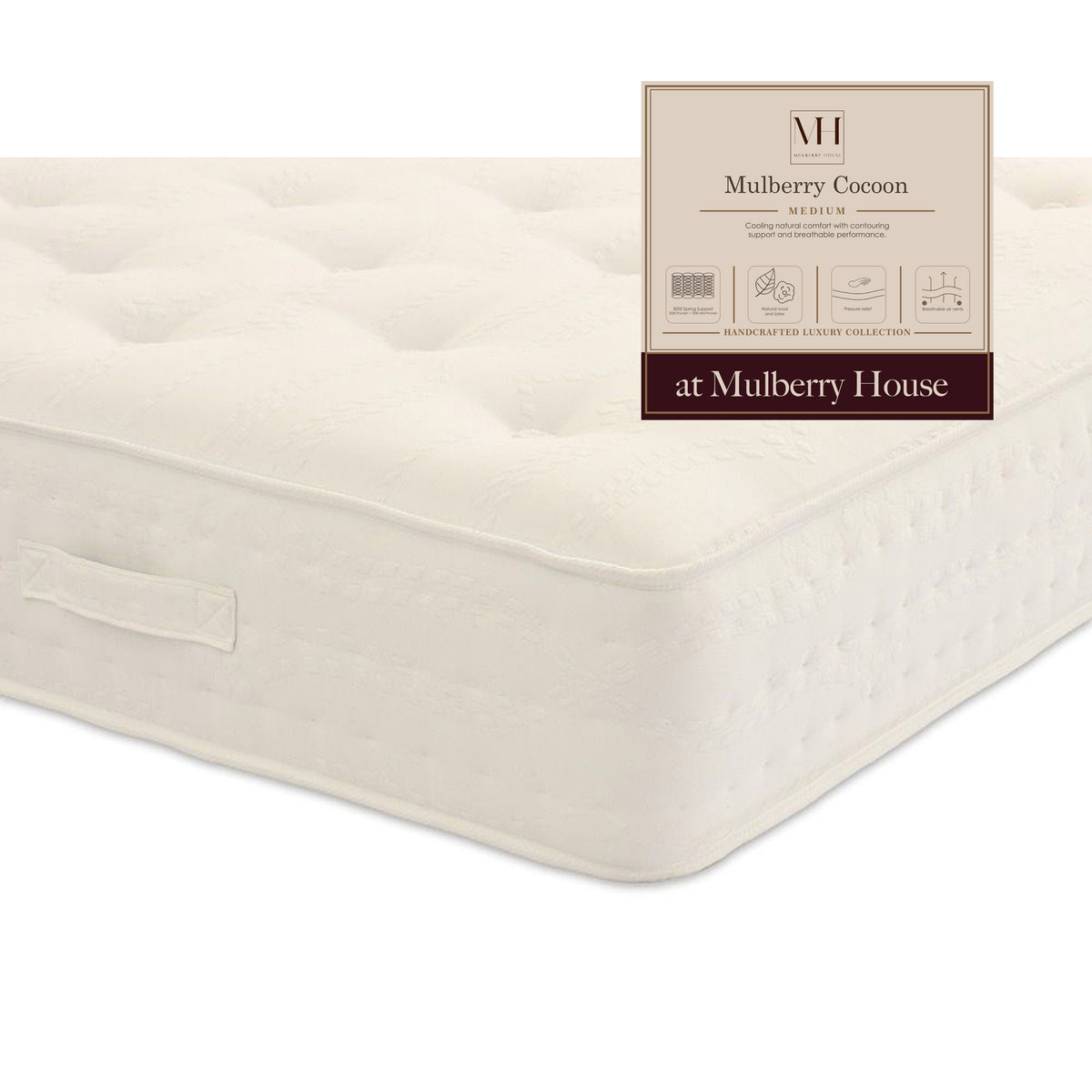 Mulberry Cocoon mattress — medium — Mulberry House Ballincollig (detail)