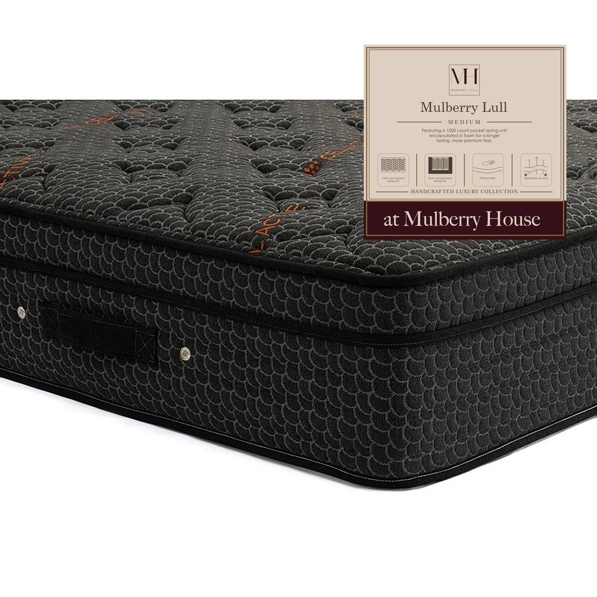 Mulberry Lull mattress — medium — Mulberry House Ballincollig (detail)