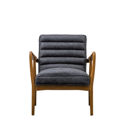 Datsun Armchair Antique Ebony 700x740x800mm – Black
