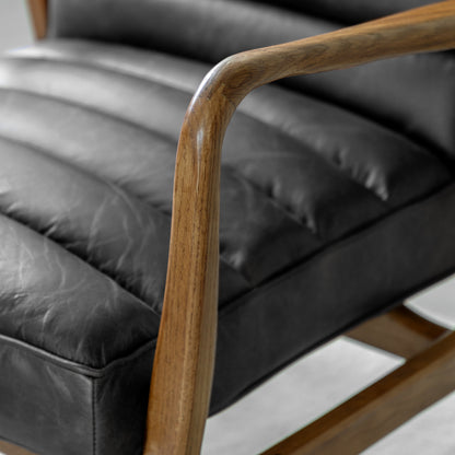 Datsun Armchair Antique Ebony 700x740x800mm – Black