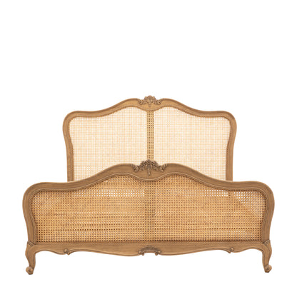 Chic 6' Cane Bed Weathered – Light Wood