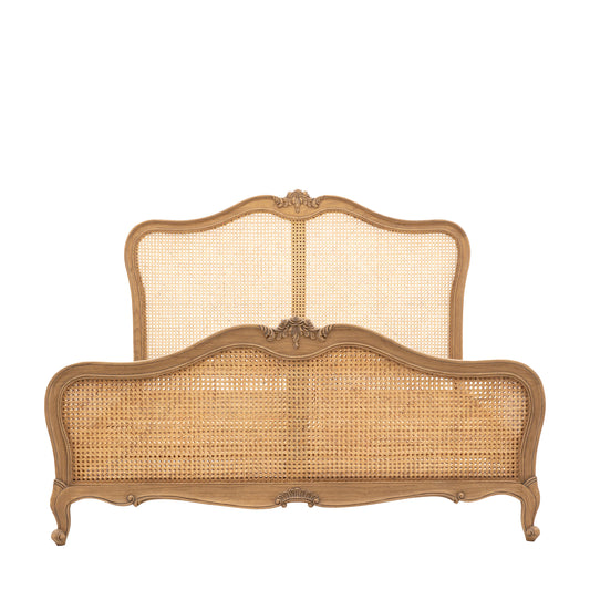 Chic 6' Cane Bed Weathered – Light Wood