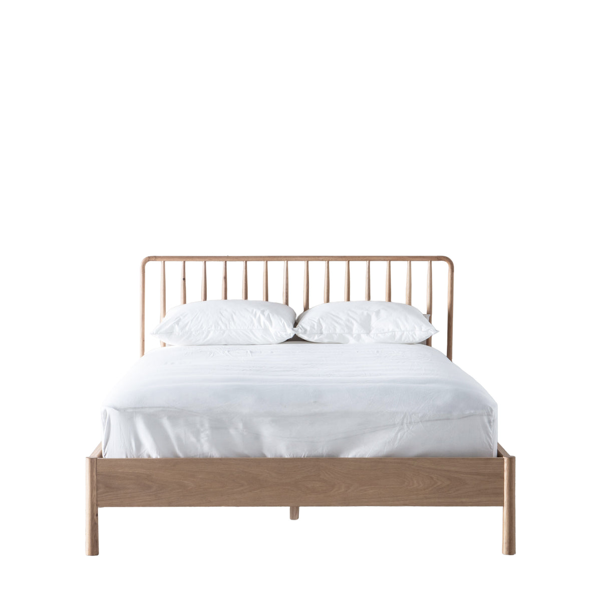 Wycombe Spindle Bed 6′ Super King – Light Wood Oak – 180mm under-bed clearance