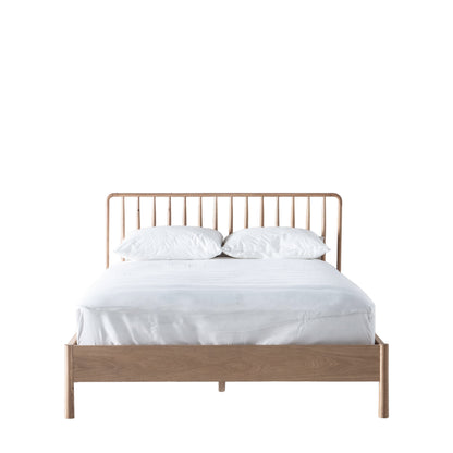 Wycombe Spindle Bed 6′ Super King – Light Wood Oak – 180mm under-bed clearance