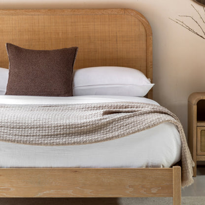 Bibury Bed 4′6″ Double – Natural MDF – 150mm under-bed clearance (view 4)