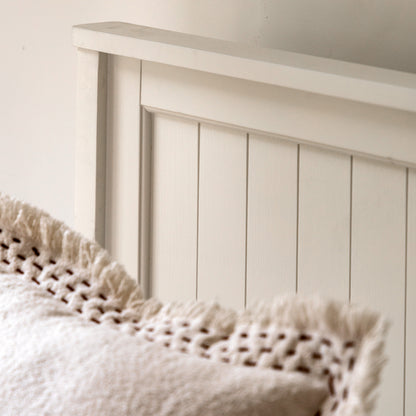 Eton 1 Drawer Storage Bed White 4′6″ Double – White MDF – Bed (view 4)
