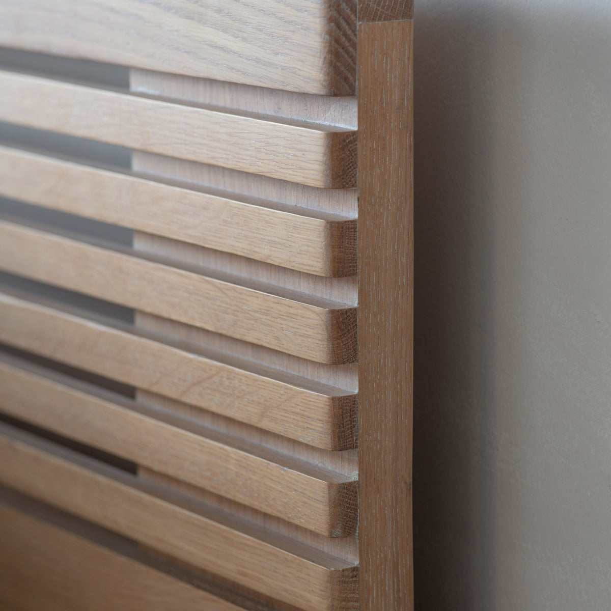 Okayama Bed 5′ King – Natural Oak – 130mm under-bed clearance (view 3)