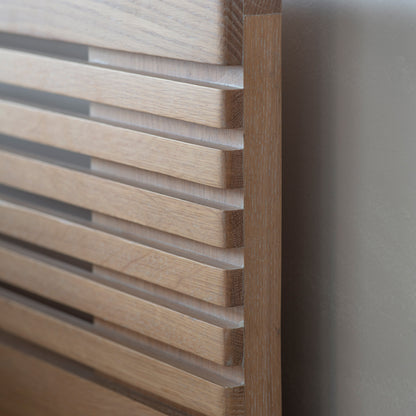 Okayama Bed 5′ King – Natural Oak – 130mm under-bed clearance (view 3)