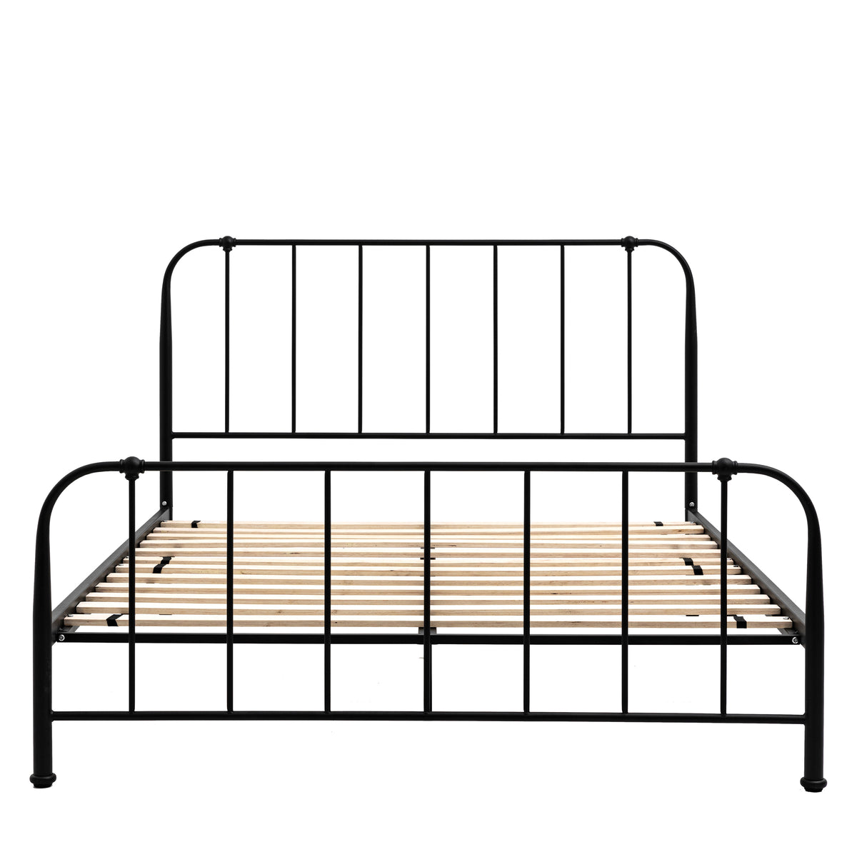 Loughton Bedstead Black – Black Mild Steel – 275mm under-bed clearance