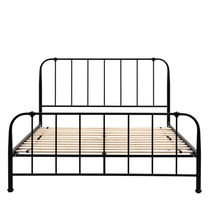 Loughton Bedstead Black – Black Mild Steel – 275mm under-bed clearance