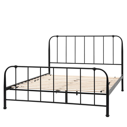 Loughton Bedstead Black – Black Mild Steel – 275mm under-bed clearance (view 5)