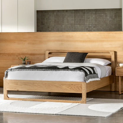 Craft Bed Natural 5′ King – Natural Oak – 150mm under-bed clearance (view 2)